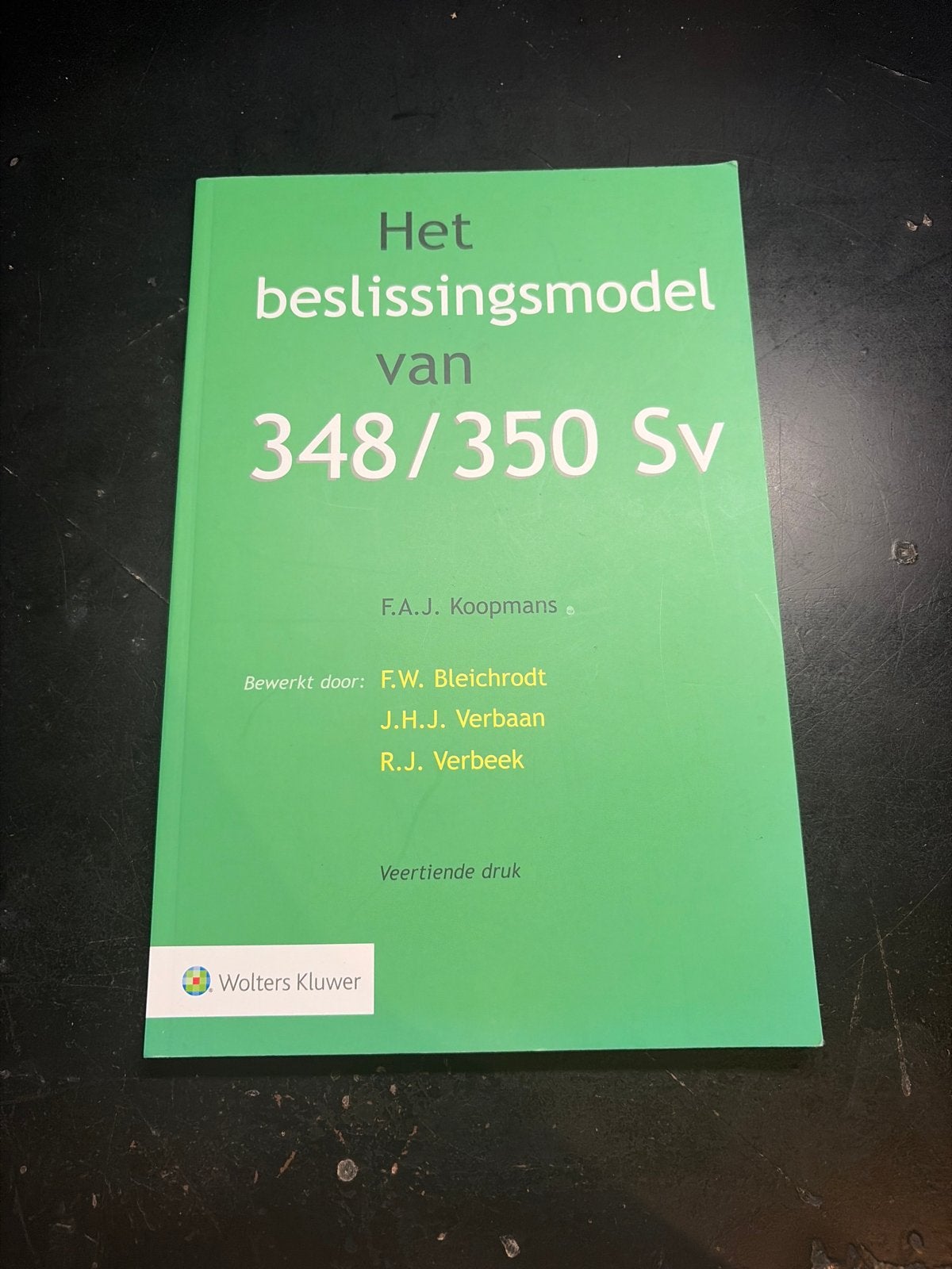 Het beslissingsmodel van 348/350 Sv - 14e druk, Ophalen of Verzenden, Gamma, Zo goed als nieuw, WO