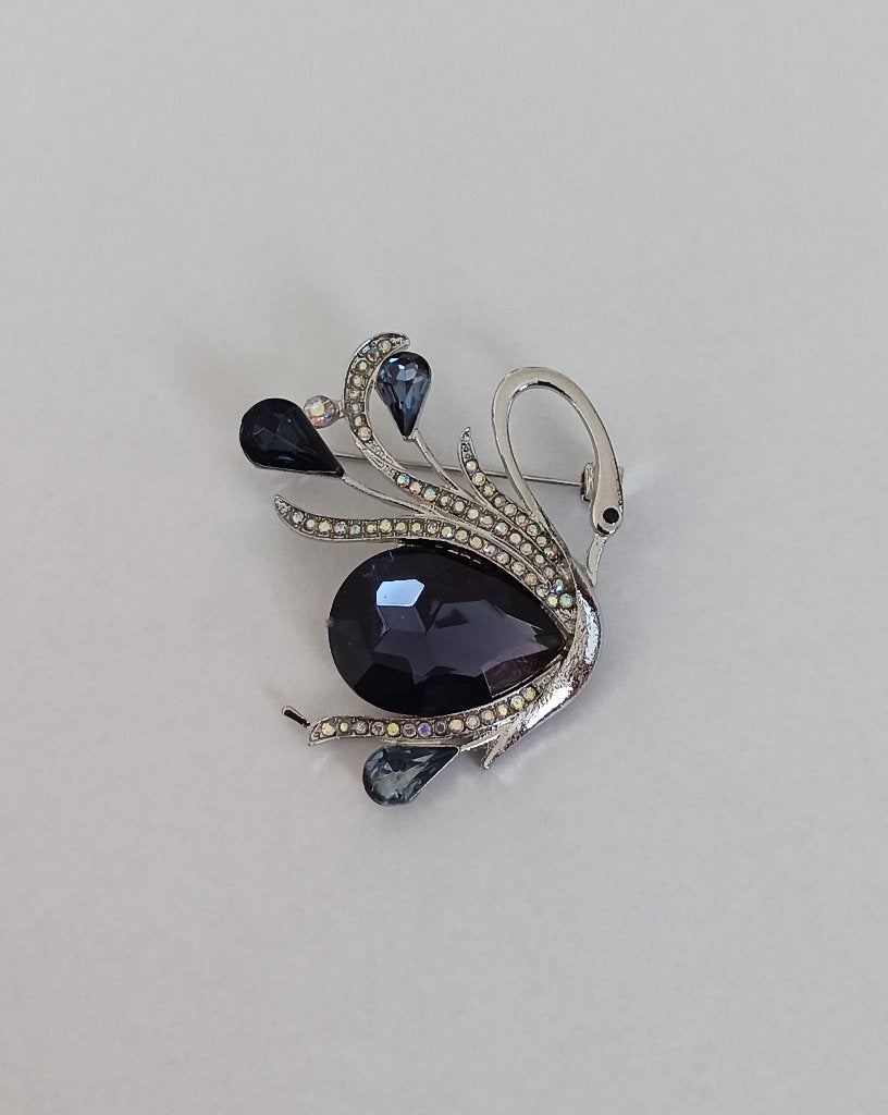 Zwaan broche, Sieraden, Tassen en Uiterlijk, Overige materialen, 4 tot 7 cm, Overige kleuren, Nieuw