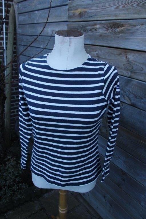 Trui dun blauw/ beige Saint James mt 34 Vaste prijs, Kleding | Dames, Ophalen of Verzenden, Zo goed als nieuw, Maat 34 (XS) of kleiner