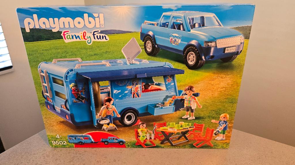 Playmobil 9502 Pick Up met caravan nieuw in doos, Kinderen en Baby's, Speelgoed | Playmobil, Ophalen of Verzenden, Nieuw, Complete set
