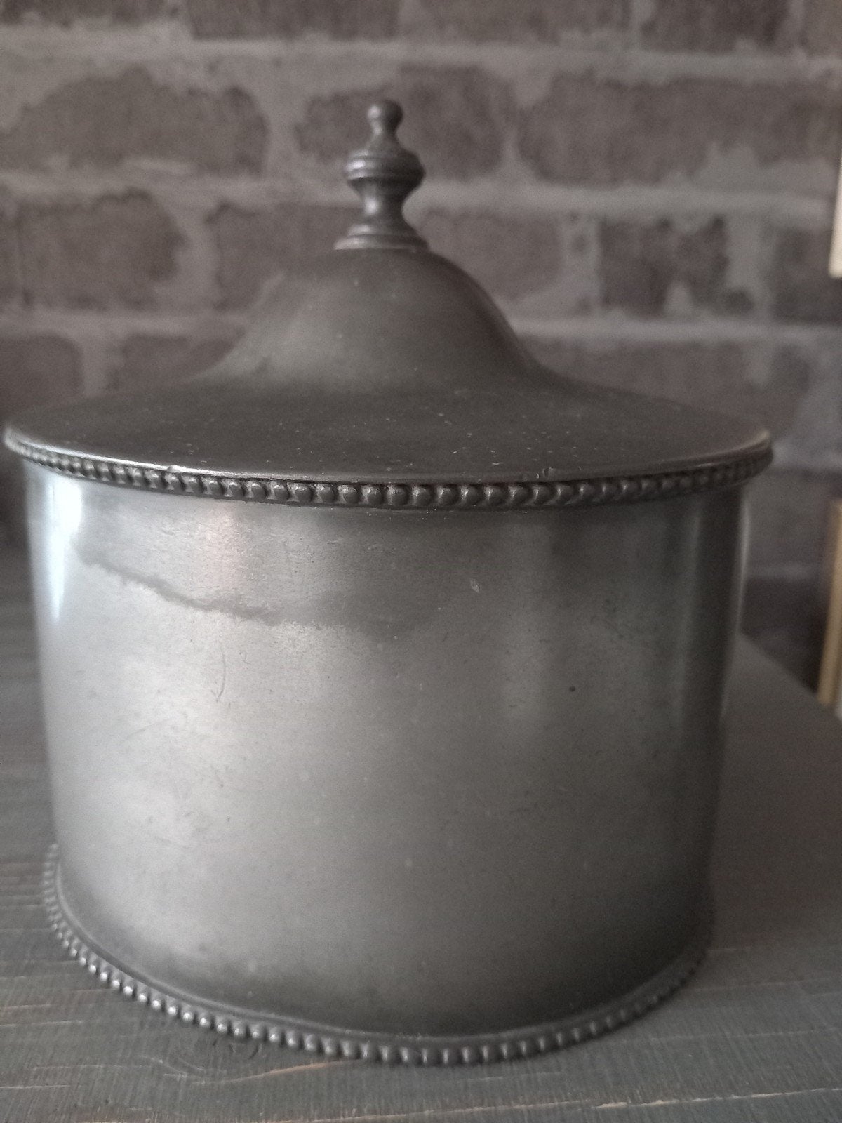 Antieke tinnen tabakspot James Dixon & Sons (1918) (WOI/ Mil, Ophalen of Verzenden