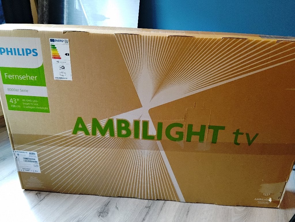 Philips Ambilight 43'' nieuw in doos, Philips, LED, 50 Hz, Nieuw
