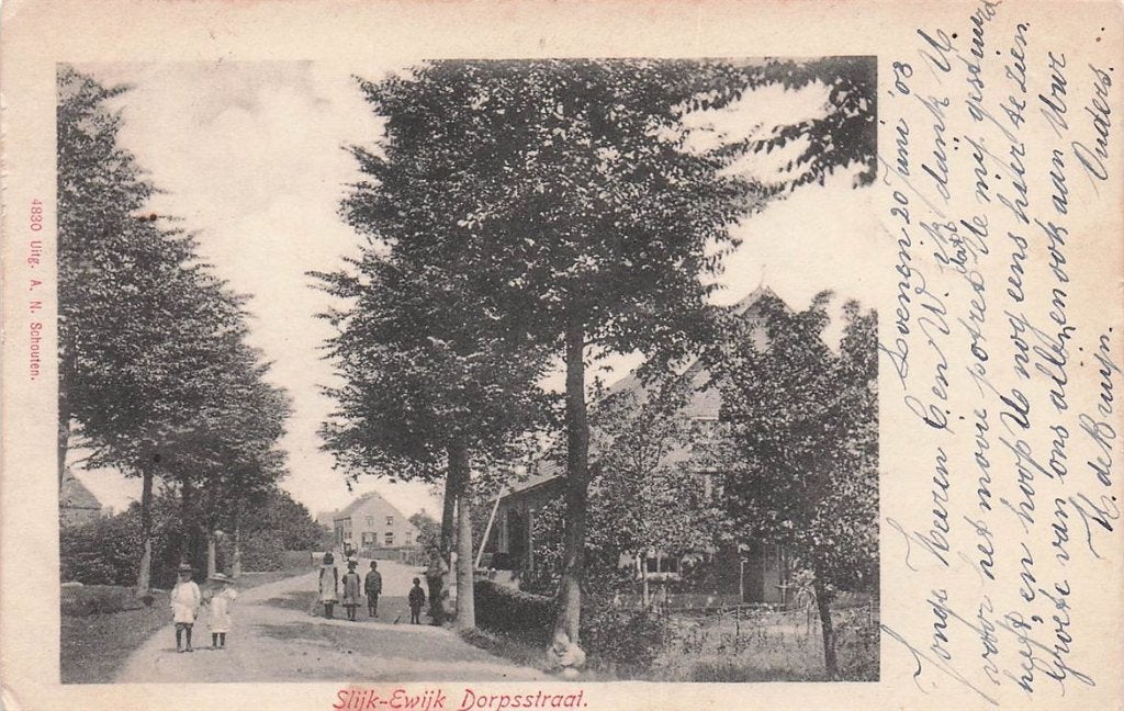 703-081-003 Slijk-Ewijk Dorpsstraat, Verzenden, Voor 1920