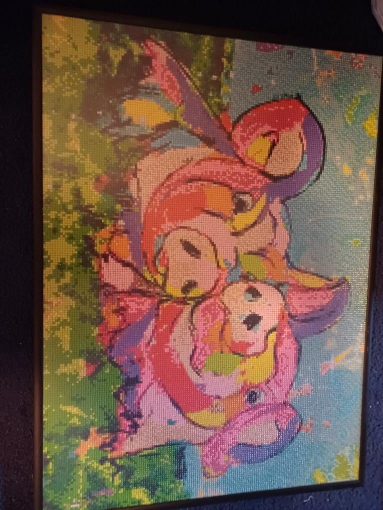 Diamond painting in lijst, Ophalen