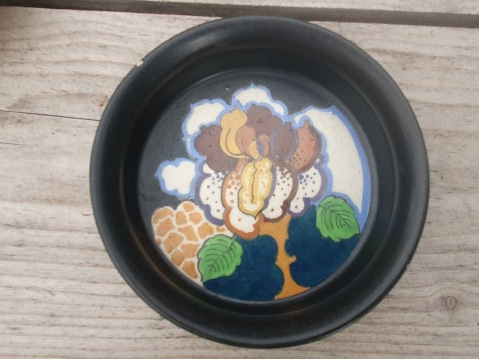 Vintage Nova 419 Ivora Gouda Holland schaaltje Gouda plateel, Antiek en Kunst, Ophalen of Verzenden