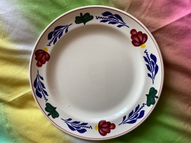 Boerenbont diner bord 25 cm Boerenbond, Gebruikt, Landelijk/Boerenbont, Ophalen of Verzenden, Bord(en)