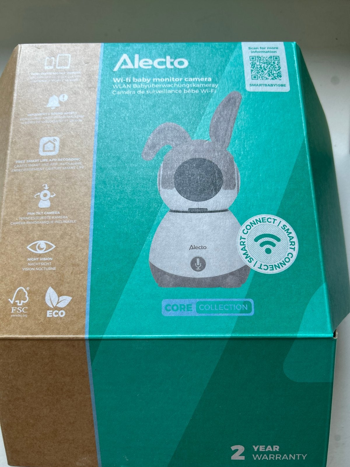 Alecto Babyfoon met Camera - WiFi Baby Monitor, Ophalen of Verzenden, Zo goed als nieuw, 250 meter of meer, Camera