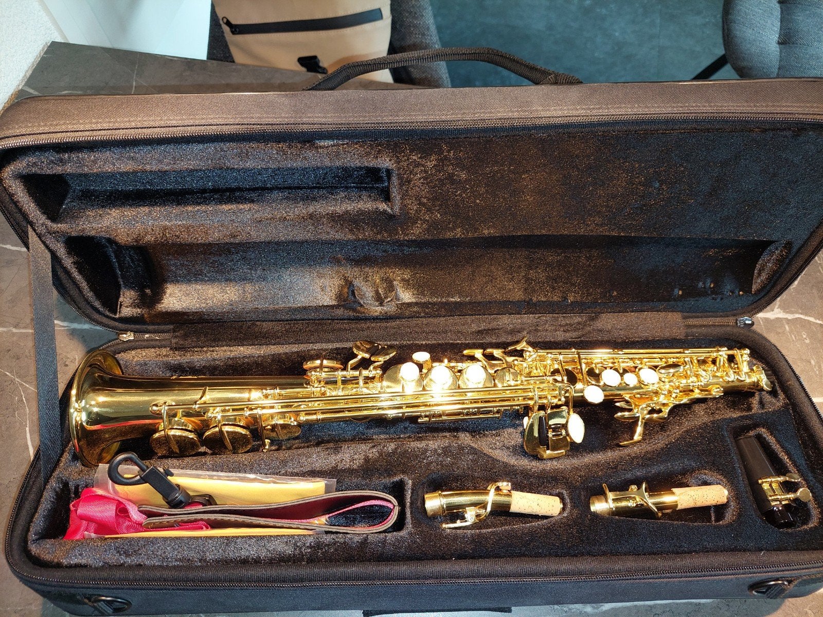 Trevor James sopraan saxofoon. The Horn., Ophalen, Nieuw, Sopraan, Met koffer