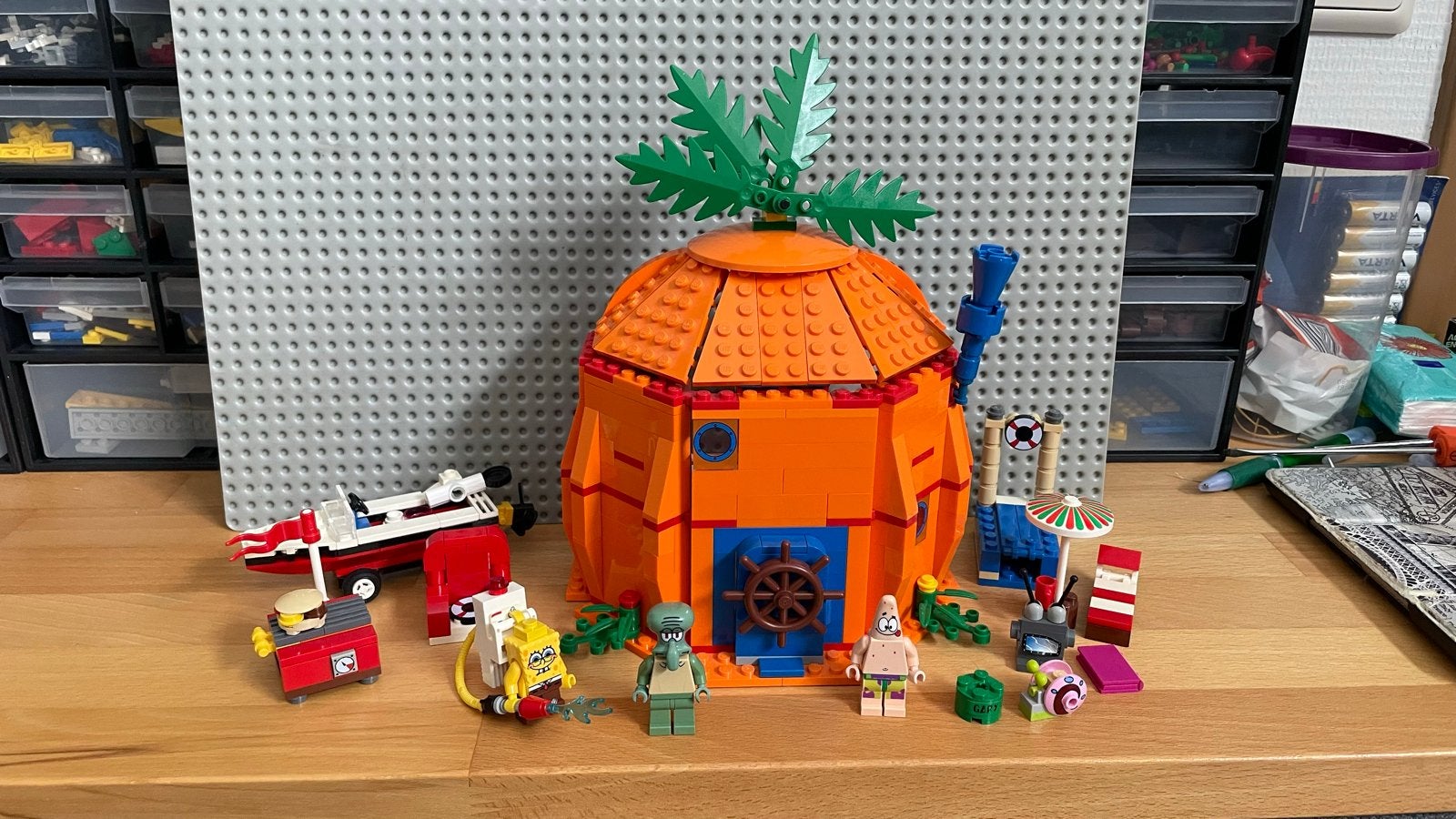 Lego Spongebob set 3834 - Het Ananas Huis (compleet), Kinderen en Baby's, Ophalen of Verzenden, Zo goed als nieuw