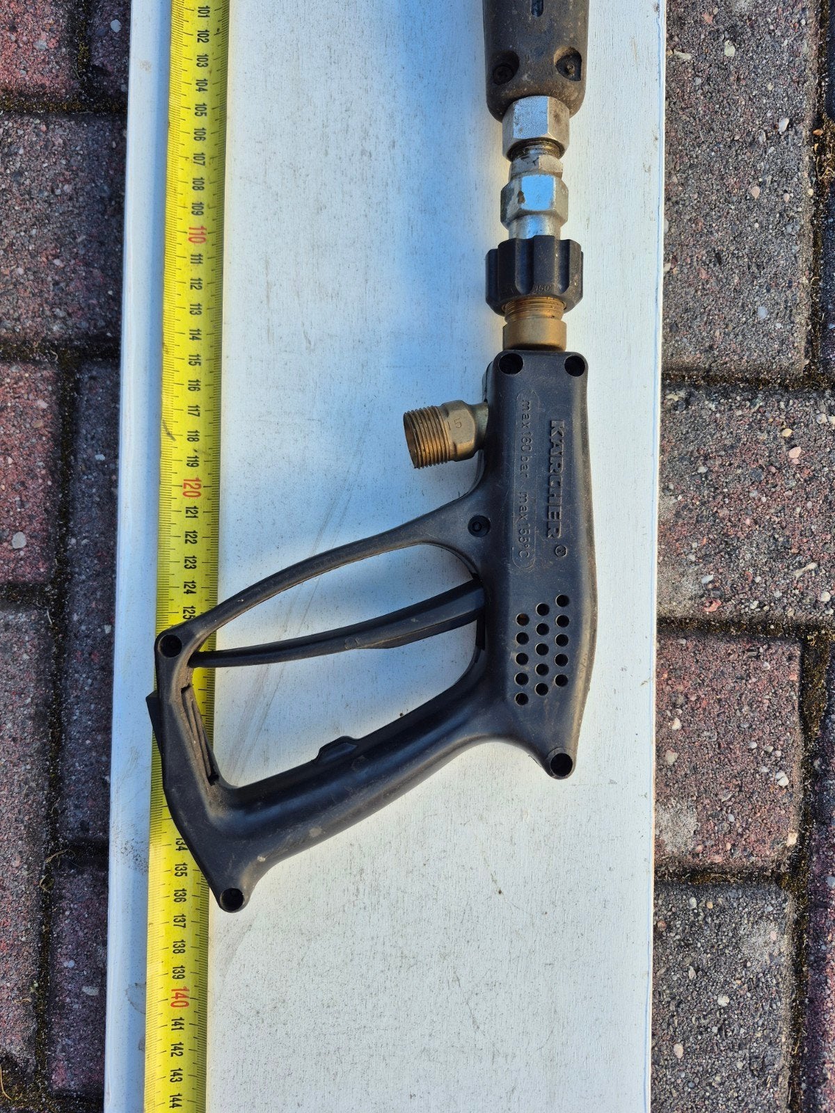 Hogedrukreiniger spuitlans met pistool, Ophalen of Verzenden, Gebruikt