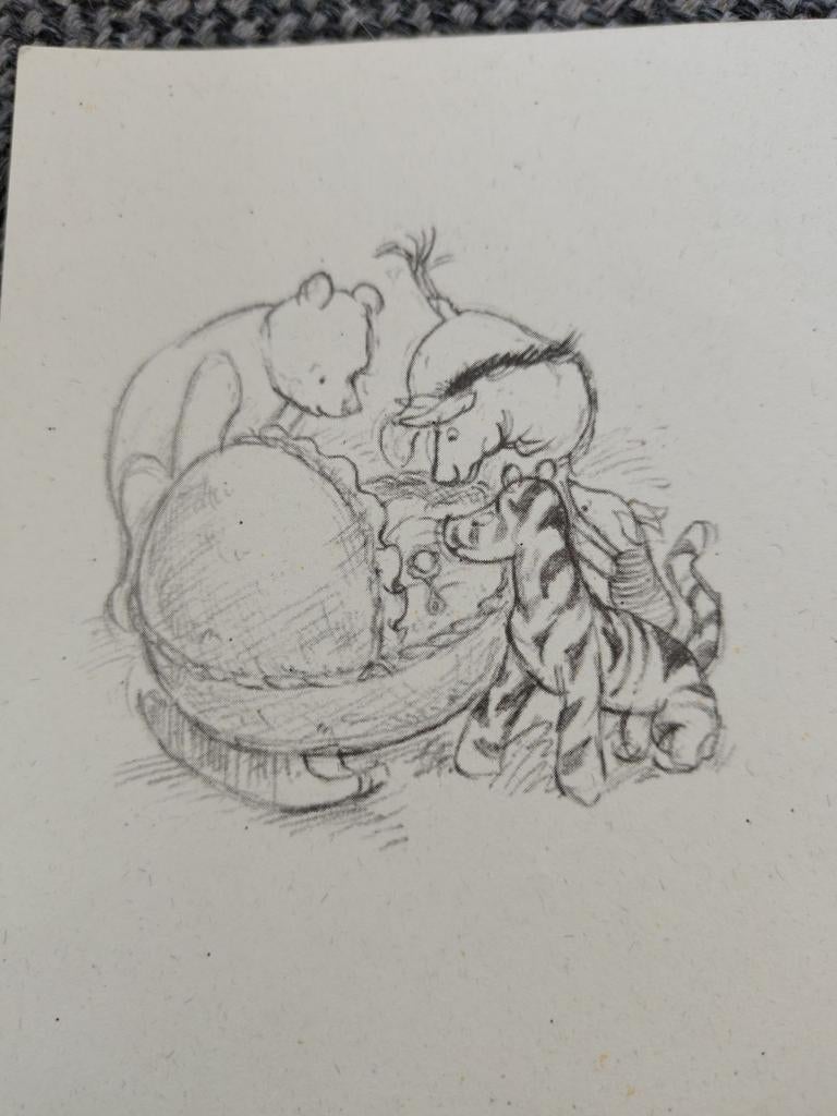 Winnie the pooh kaart, Verzamelen, Ophalen of Verzenden, 1990 tot 2000, Geboortekaartje