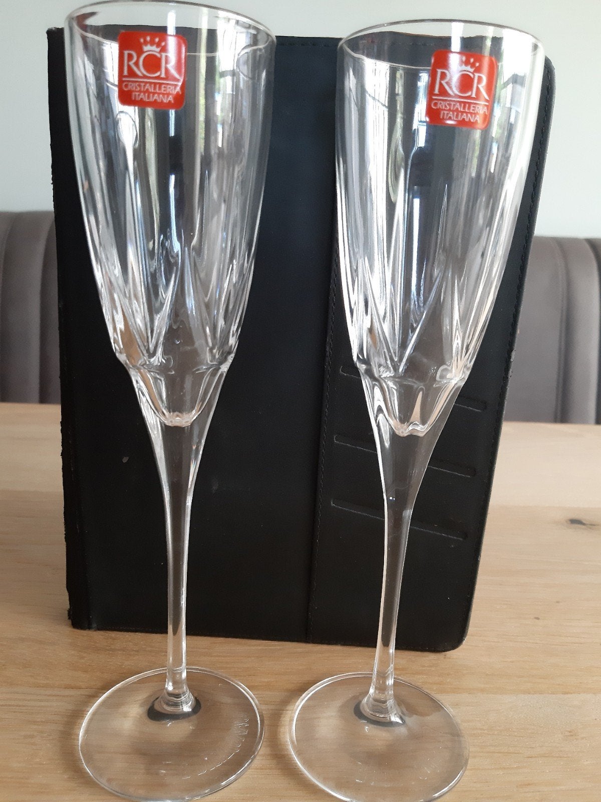 RCR Cristalleria Italiana Champagneglazen - Set van 2, Ophalen