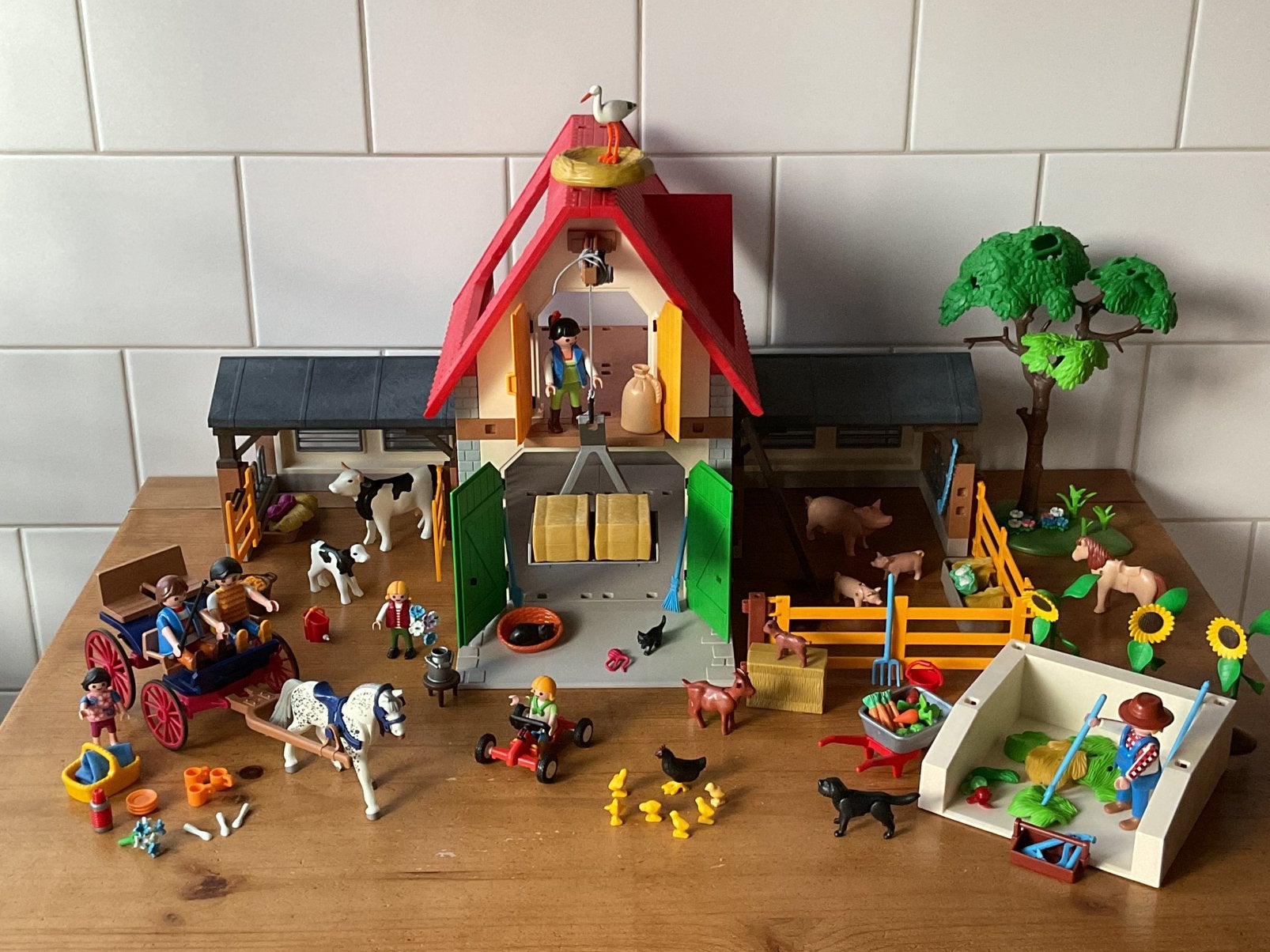 PLAYMOBIL UITGEBREIDE GROTE BOERDERIJ 🐄 🐖 SUPER MOOI !!, Kinderen en Baby's, Speelgoed | Playmobil, Ophalen of Verzenden, Gebruikt