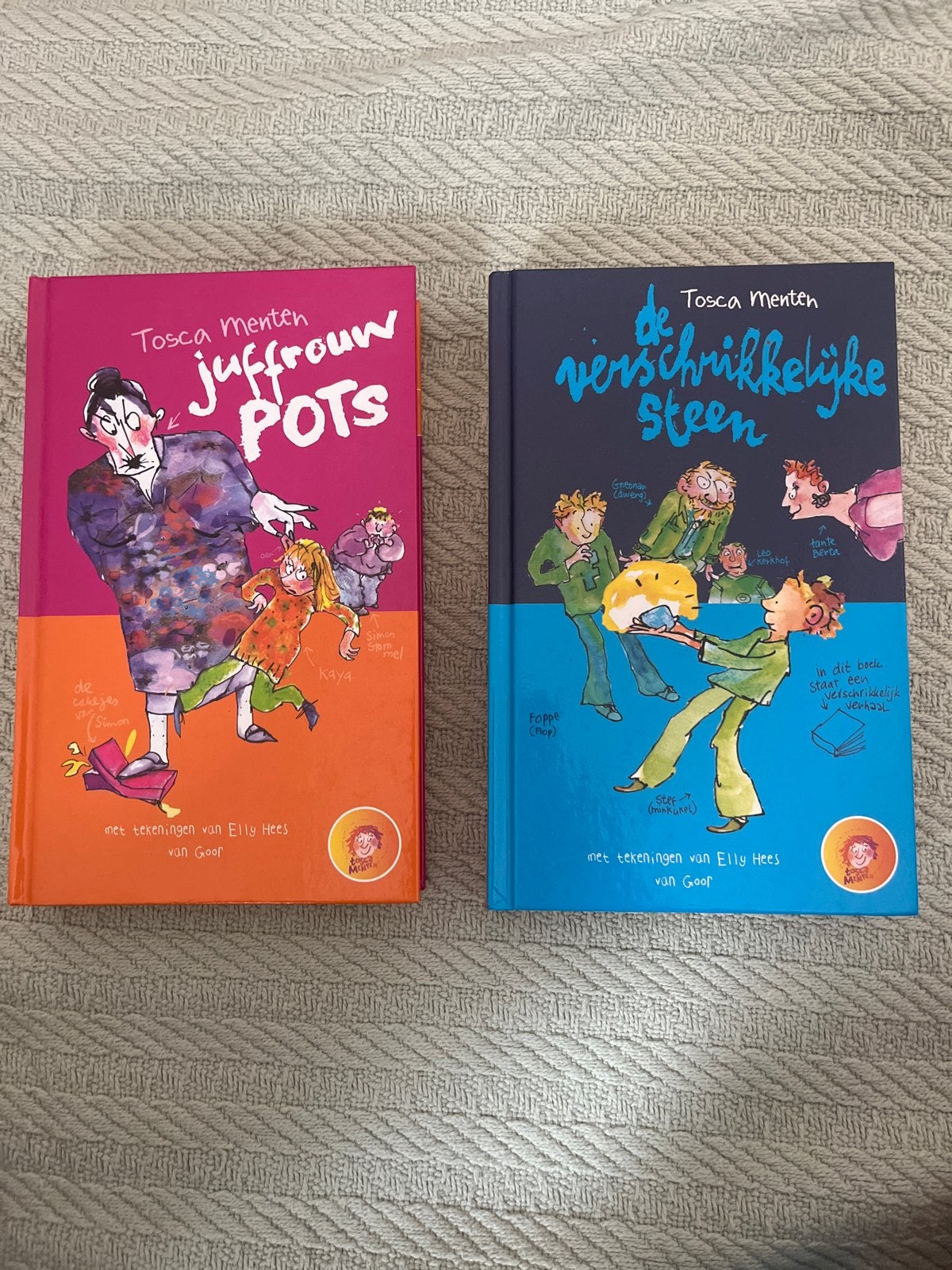 Tosca Menten boeken: Juffrouw Pots & De Verschrikkelijke Ste, Ophalen, Zo goed als nieuw, Fictie algemeen