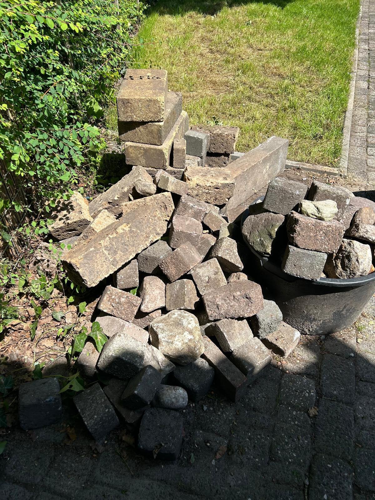 Keien en banden - gratis ophalen, Tuin en Terras, Ophalen, Gebruikt