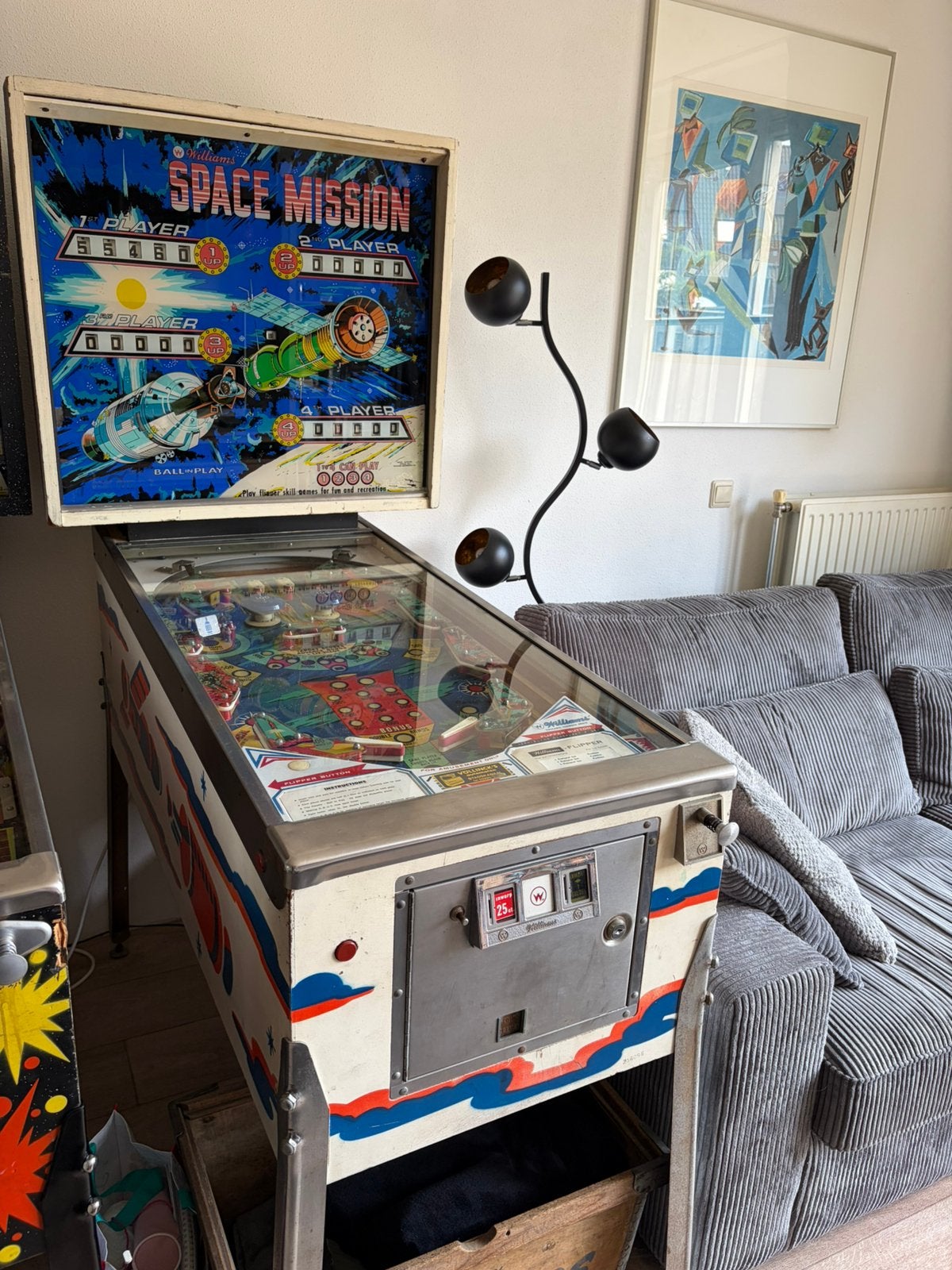 Space Mission pinball, Verzamelen, Automaten | Flipperkasten, Ophalen, Gebruikt, Mechanisch, Williams