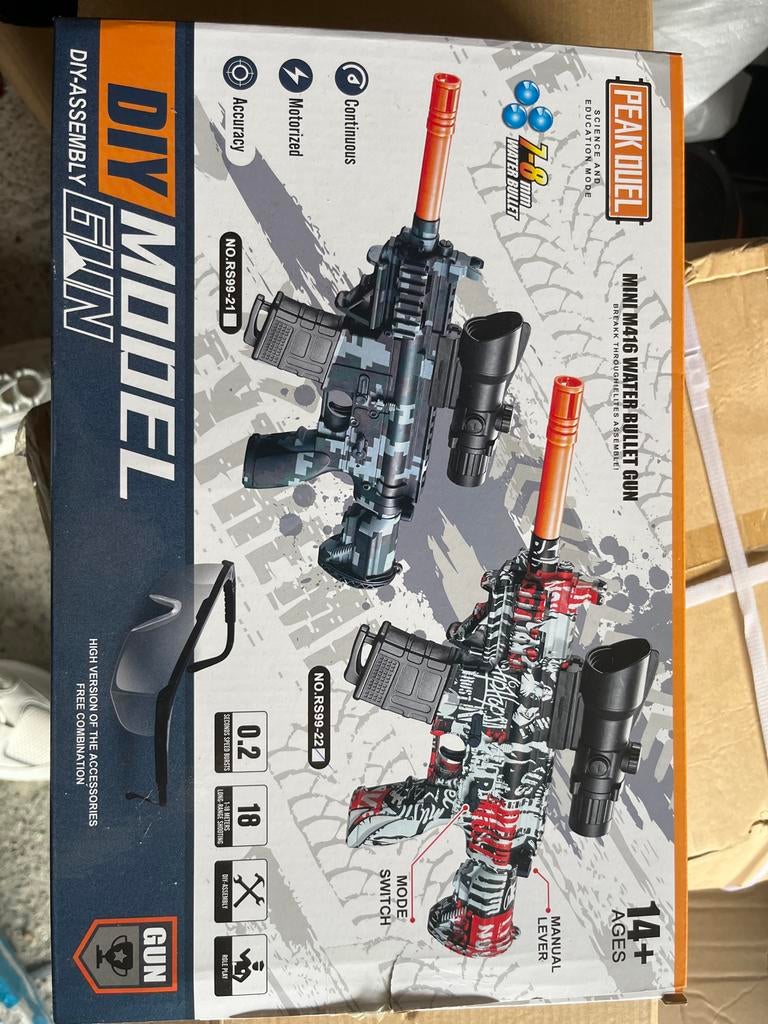 Water Bullet Gun (Orbeez) - DIY Model Speelgoedgeweer, G1, Ophalen of Verzenden, Zo goed als nieuw