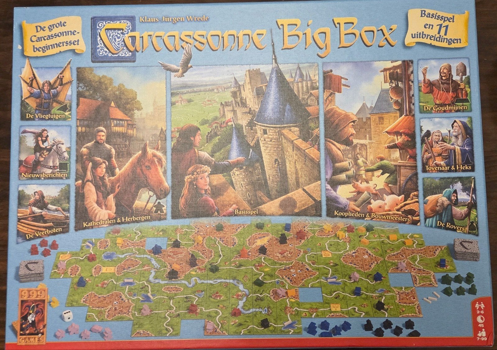 Carcassonne Big Box - Bordspel met 11 uitbreidingen, Hobby en Vrije tijd, Gezelschapsspellen | Bordspellen, Vijf spelers of meer
