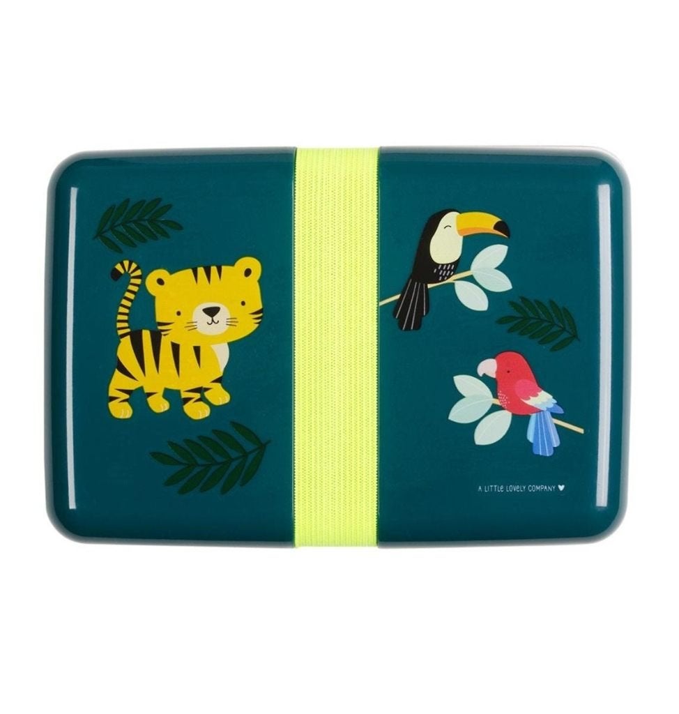 Lunch Box Lunchbox Jungle Tijger Little Lovely Company, ALLC B.V., Service@alittlelovelycompany.nl, Nieuw, Duinkerkenstraat 3B 9723 BN Groningen