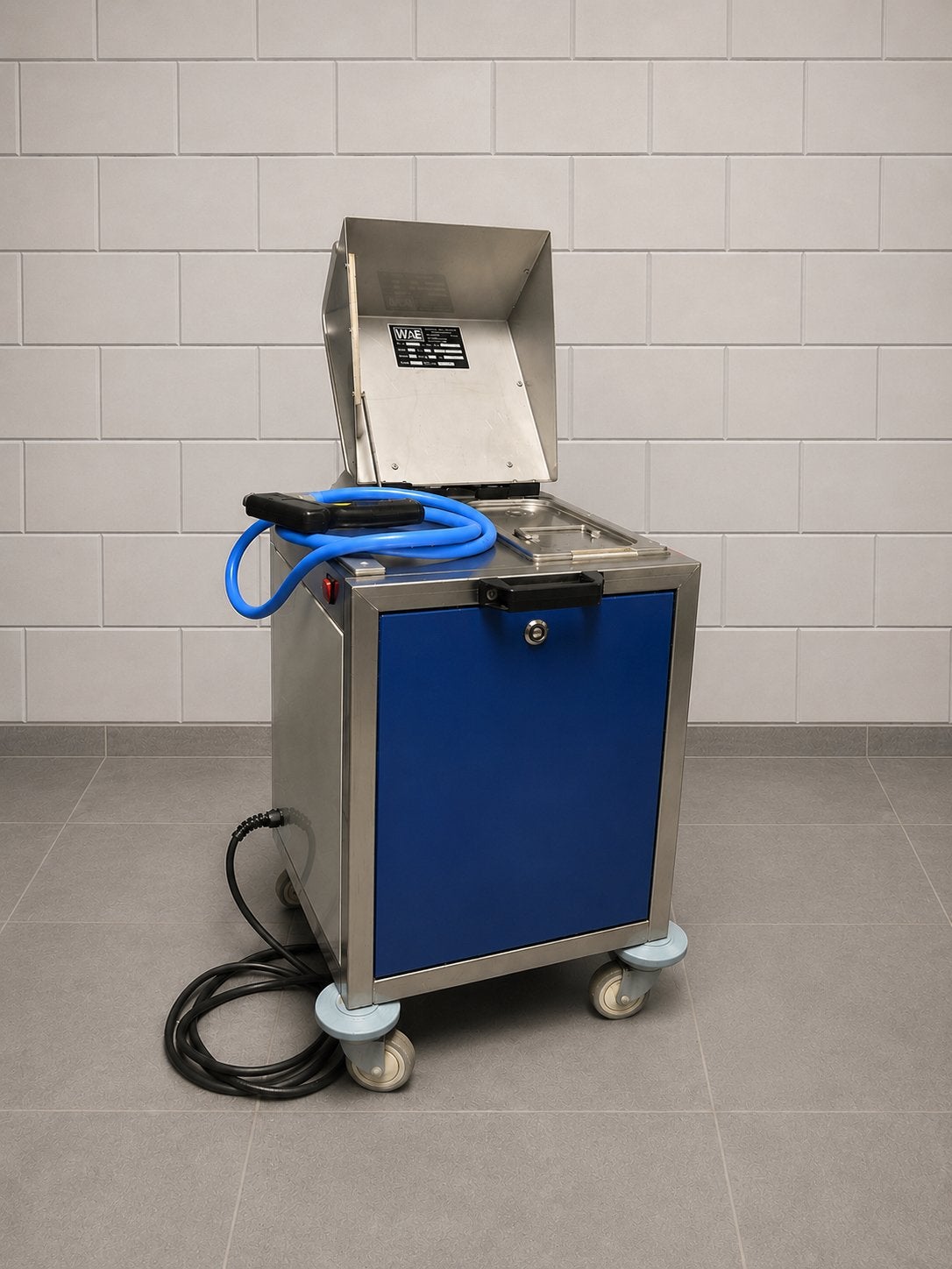 W&VE Professionele Bakkerij Mobiele Gelei-Spuitmachine, Ophalen, Zo goed als nieuw
