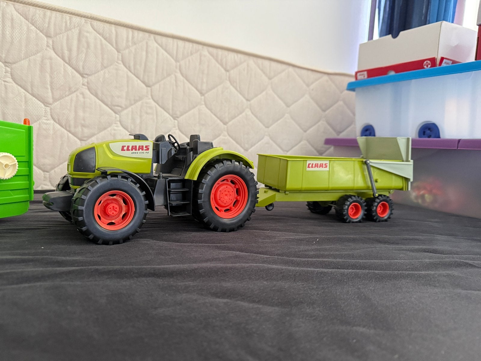 Trekker met kar + vuilnisauto, Ophalen, Gebruikt, Tractor of Landbouw, Overige merken