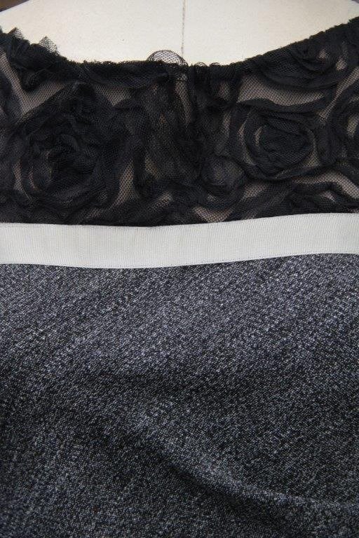 Jurk grijs/ zwart Sandro Ferrone mt 42IT (EU36) Vaste prijs, Kleding | Dames, Zwart, Sandro, Ophalen of Verzenden, Zo goed als nieuw