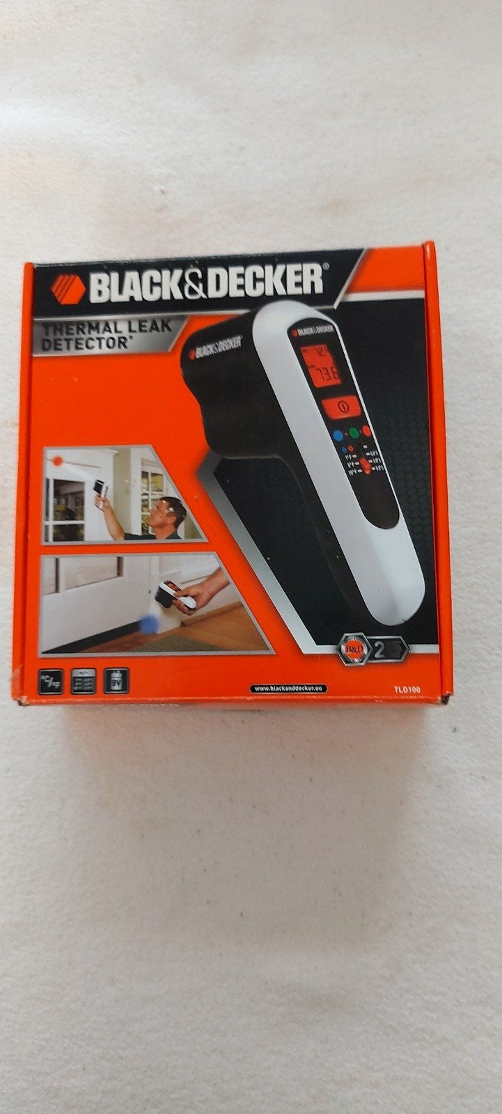 Thermisch lek detector 'Black&Decker', type H1-9V-9, Doe-het-zelf en Verbouw, Meetapparatuur, Ophalen of Verzenden, Nieuw, Temperatuur