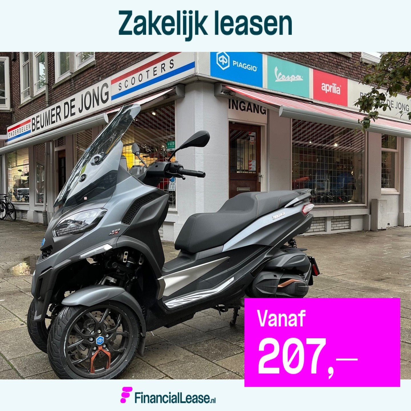 Piaggio Scooter 530 MP3 HPE Exclusive, Traction Control, Bedrijf, 12 t/m 35 kW, Scooter