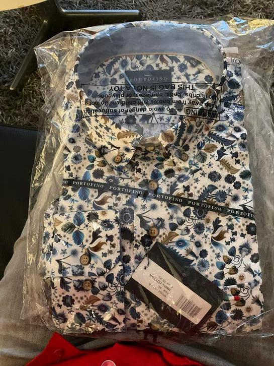 Nieuw Portofino overhemd nieuw 43/44 XL katoen, Kleding | Heren, Overhemden, Ophalen of Verzenden, Nieuw, Halswijdte 43/44 (XL)