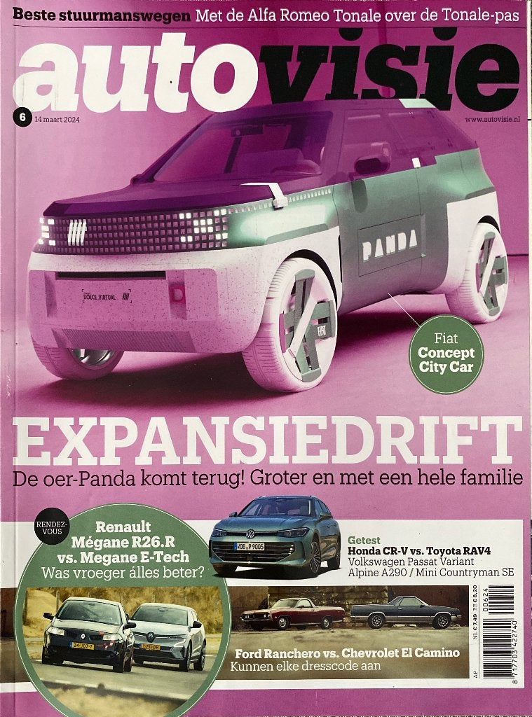 Autovisie Magazine - 14 maart 2024 - Fiat Panda Concept, Gelezen, Autovisie Redactie, Algemeen, Ophalen of Verzenden