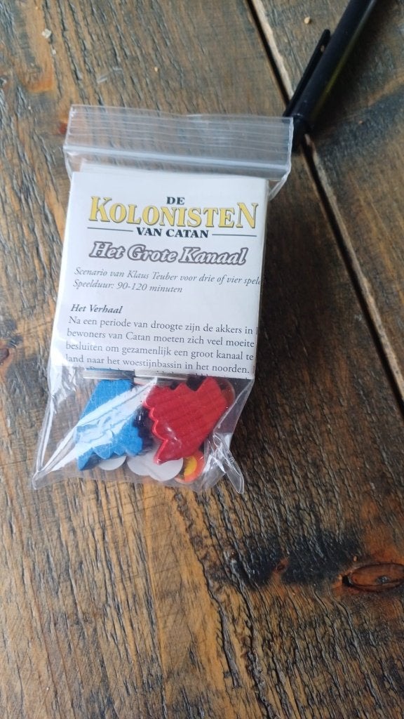 bordspel het Grote Kanaal Scenario Kolonisten Catan 999, Een of twee spelers, Ophalen of Verzenden, Zo goed als nieuw, 999 games