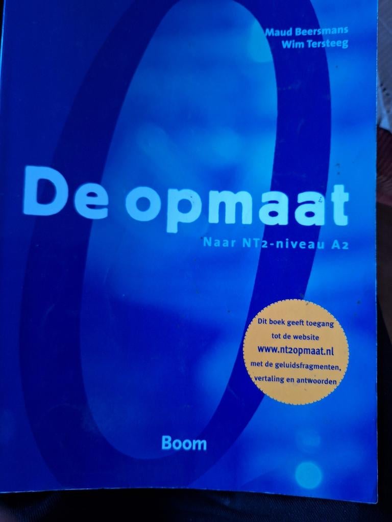De opmaat / NT2 op maat Wim Tersteeg, Ophalen of Verzenden, Management