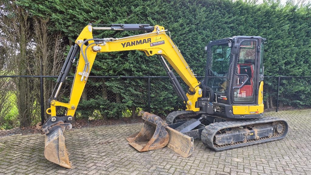Yanmar VIO50 graafmachine | 2021 | 1190u | Cabine | NL, Zakelijke goederen, Machines en Bouw | Kranen en Graafmachines, Ophalen of Verzenden