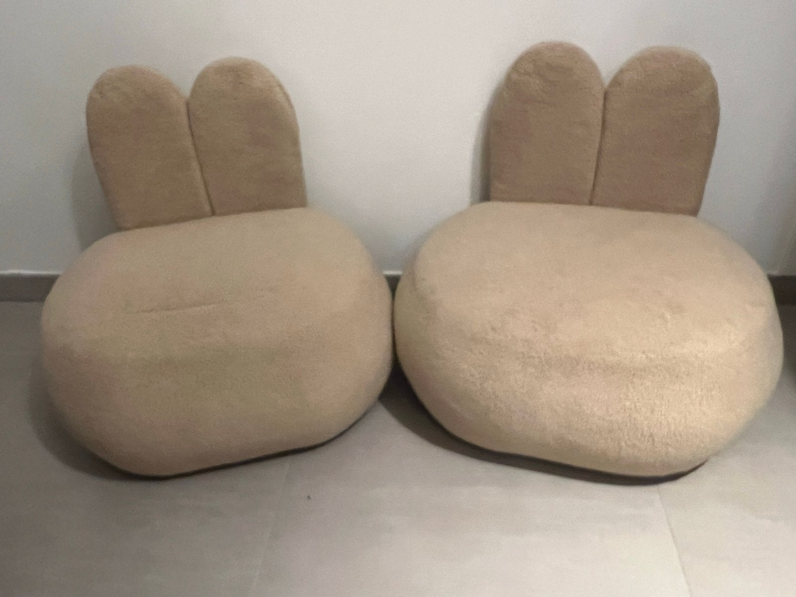 Teddy Kinderpoef Konijn Zandkleur, Ophalen, Nieuw, Stoel(en)
