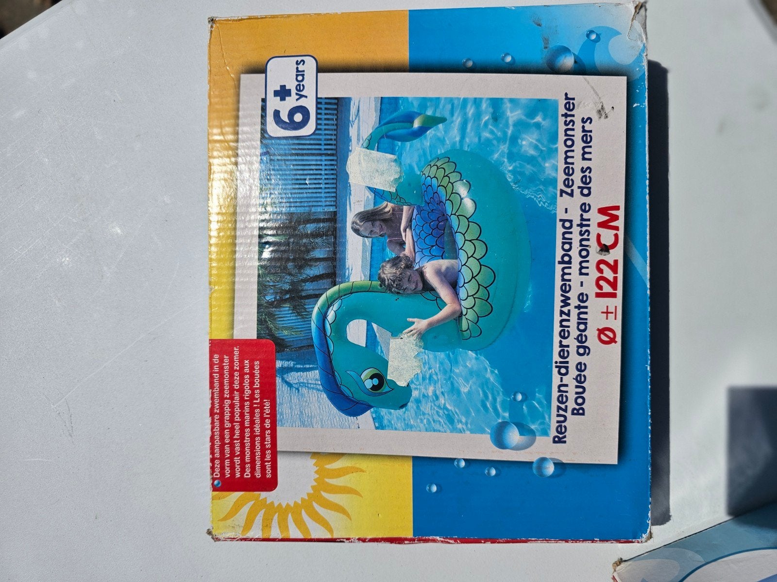 Opblaasbare Zeemonster Zwemband - Ø 122 CM, Ophalen of Verzenden
