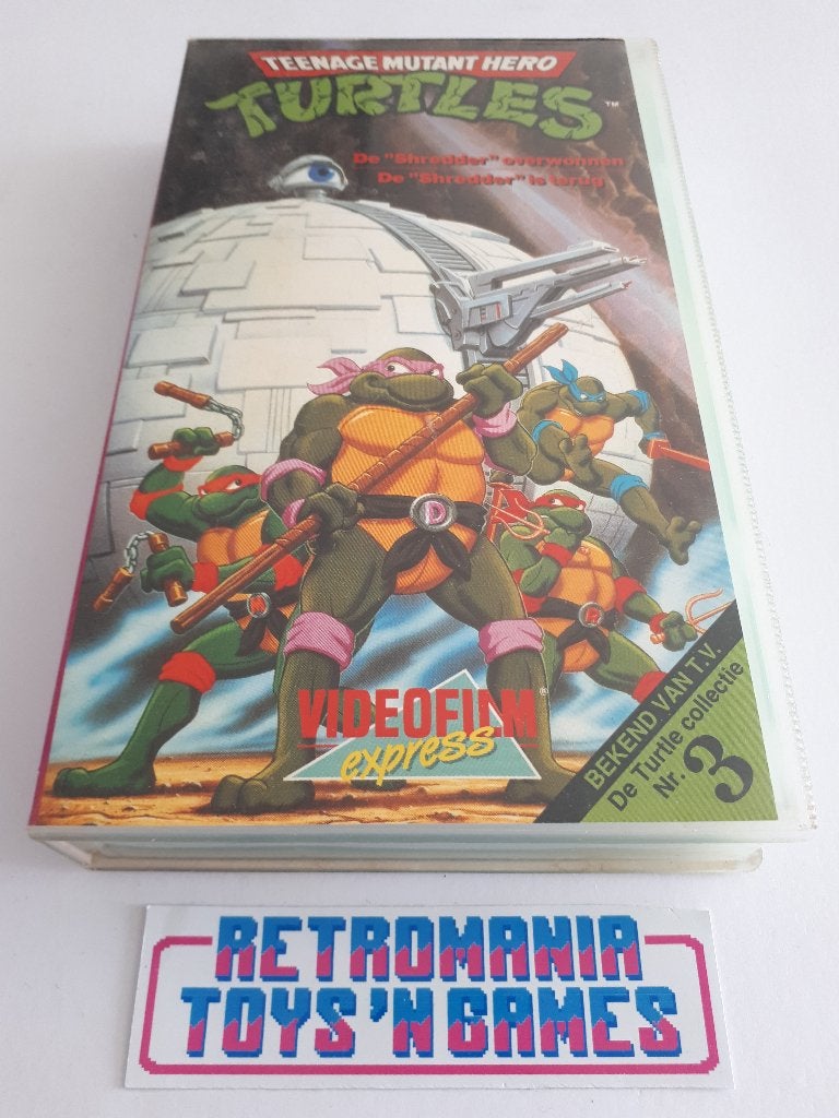 vhs tmnt turtles - turtles collectie nummer 3, Cd's en Dvd's, VHS | Kinderen en Jeugd, Alle leeftijden, Verzenden, Gebruikt, Overige typen