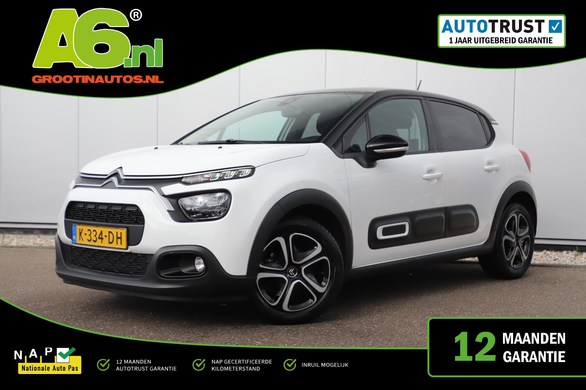 Citroen C3 1.2 PureTech Feel Navigatie Carplay Android Clima, Voorwielaandrijving, 83 pk, Euro 6, 1199 cc