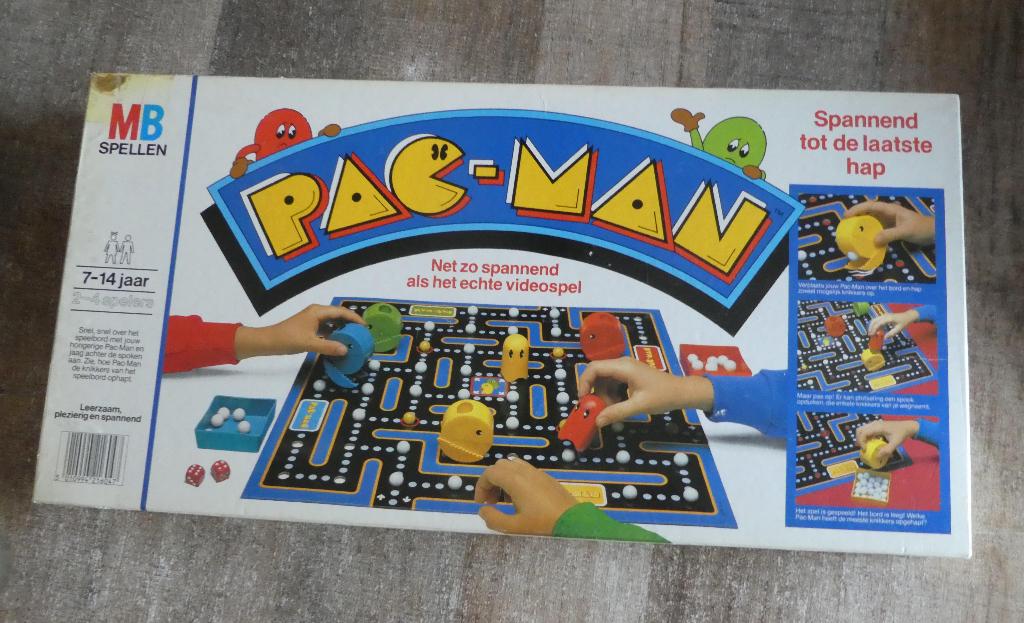 Origineel Pac-Man Bordspel (1982) – MB – Vintage Retro, Een of twee spelers, Ophalen of Verzenden, Zo goed als nieuw, MB