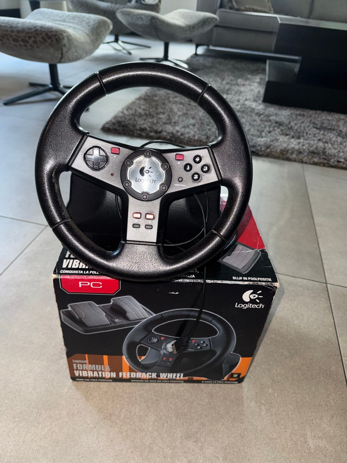 Logitech Formula Vibration Feedback Wheel voor PC, Ophalen, Racestuur, Gebruikt, Force feedback
