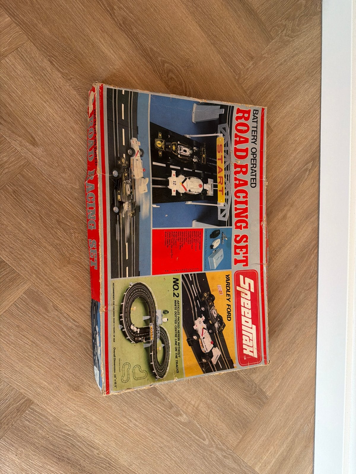Vintage Speedtrax Racebaan Set - Batterij Aangedreven, Overige merken, Ophalen of Verzenden, Elektrisch, Racebaan
