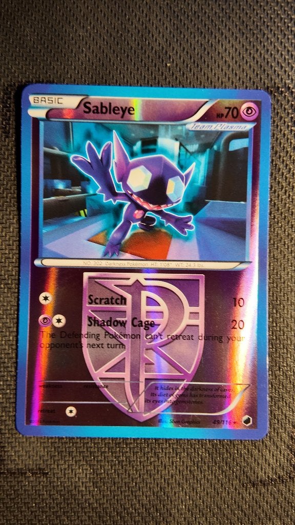 Sableye 49 Plasma Freeze | Pokemon kaart, Ophalen, Zo goed als nieuw, Losse kaart, Foil