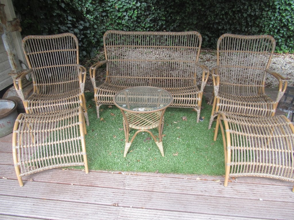 INTENSO Napoli TUINSET / lounge set, Ophalen, Zo goed als nieuw, Bank, Tuinset