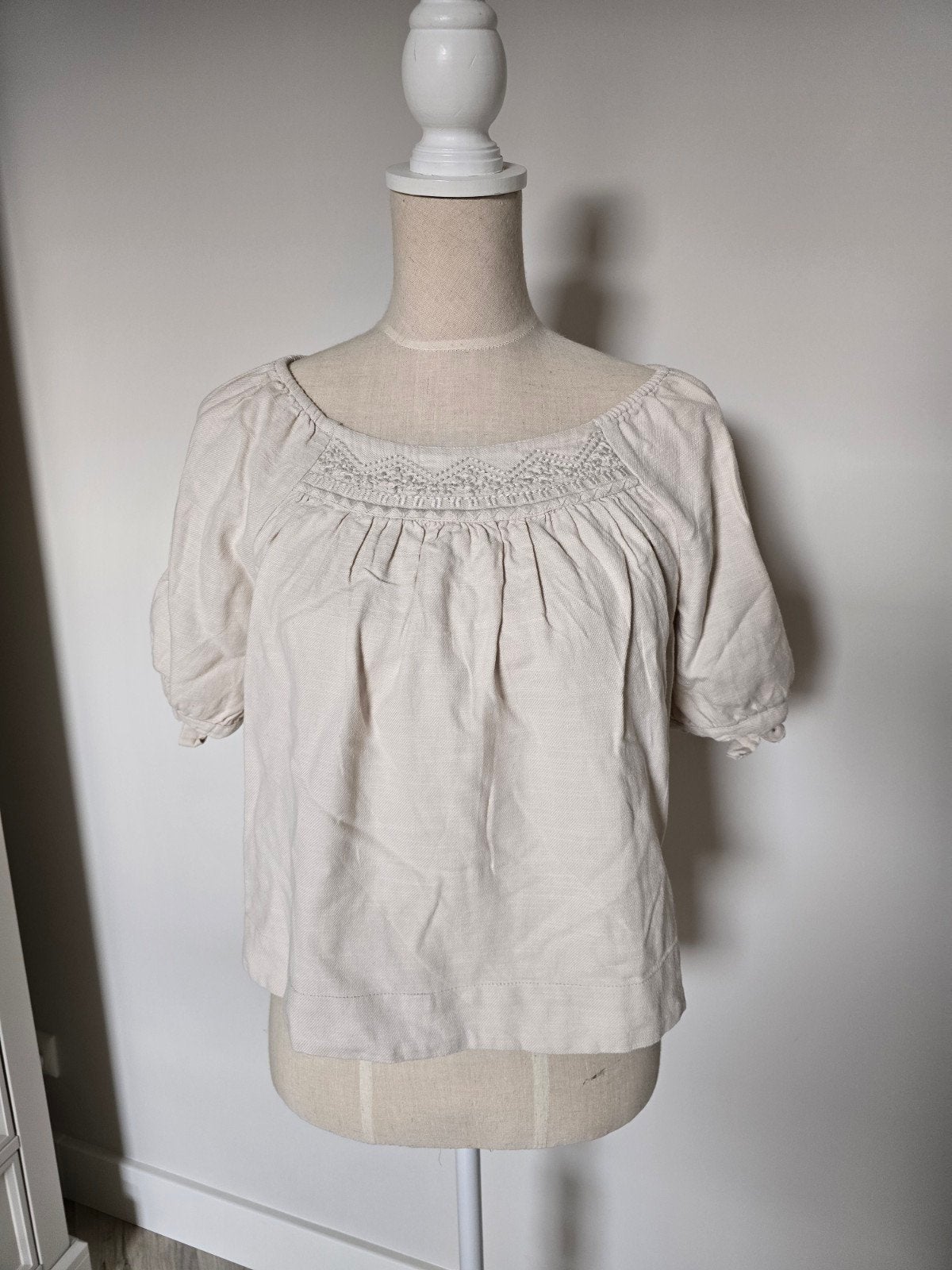 Mango topje maat S beige, Kleding | Dames, Mango, Beige, Ophalen of Verzenden, Zo goed als nieuw