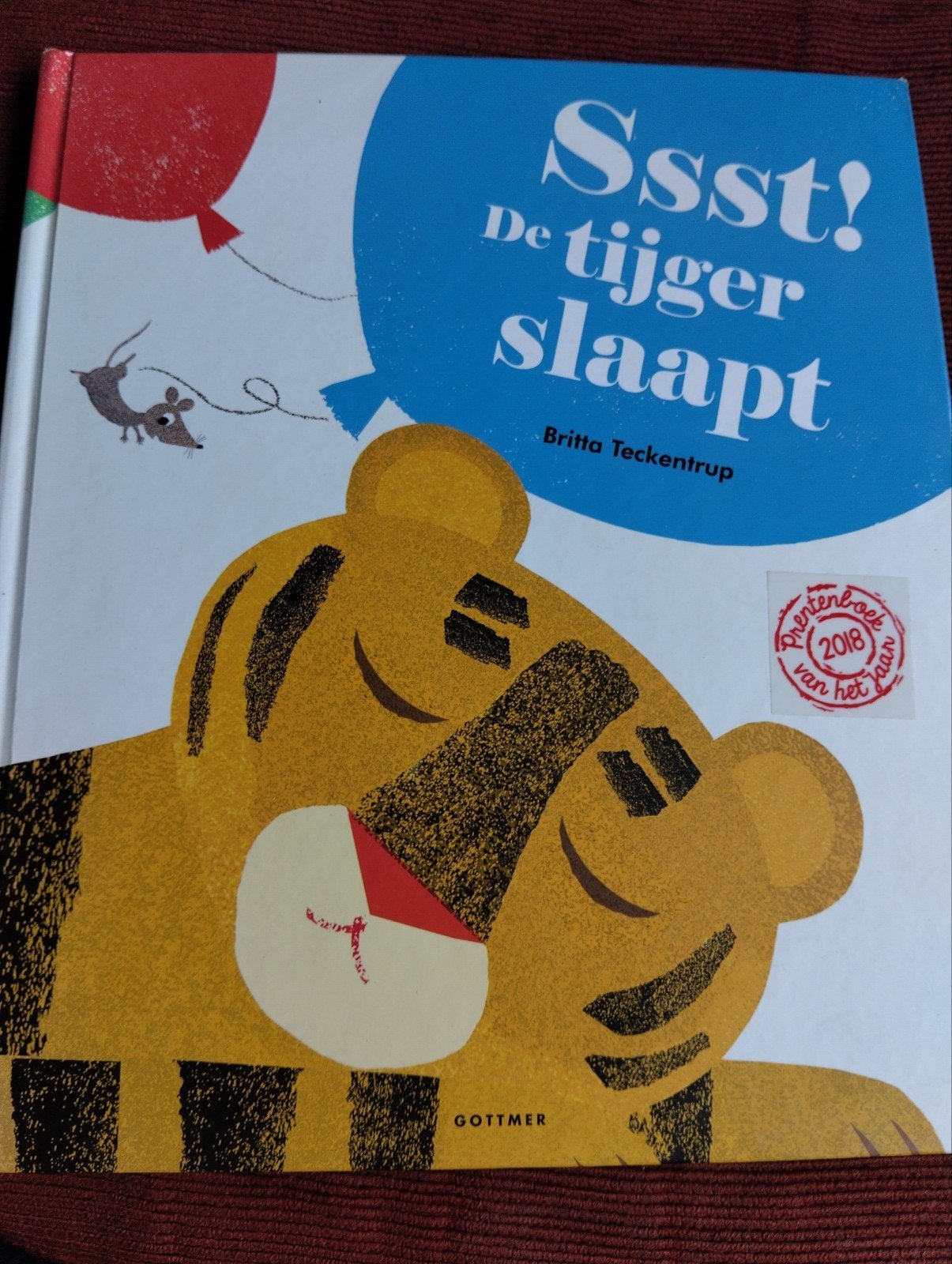 Britta Teckentrup - Ssst! De tijger slaapt, Ophalen of Verzenden, Zo goed als nieuw, Britta Teckentrup