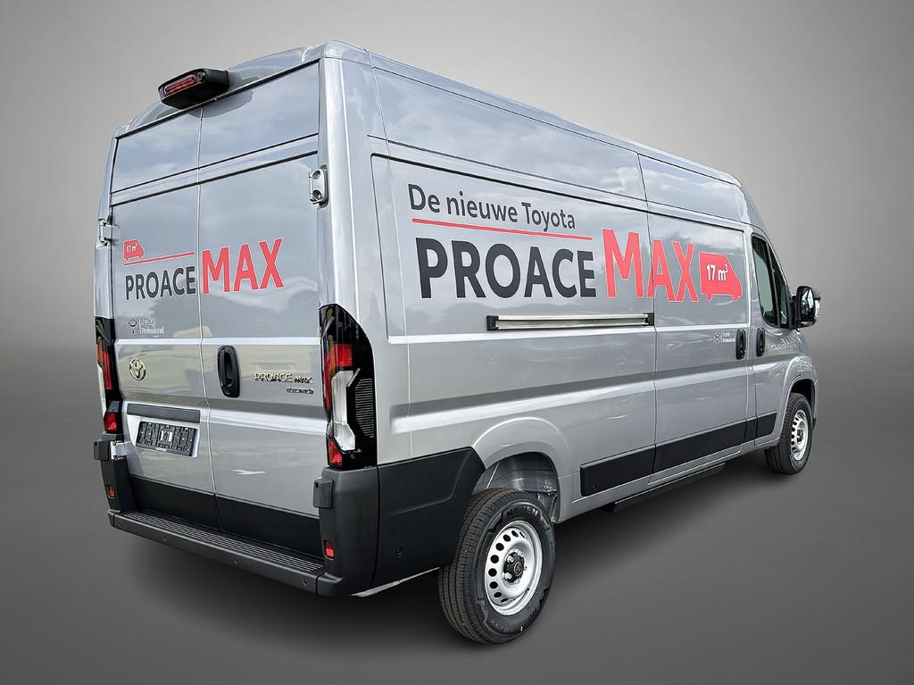 Toyota PROACE Max Elec 3.5t L3H2 Professional Heavy 110 kWh, Auto's, Bestelauto's, 12 maanden, Stof, Zwart, 2765 kg