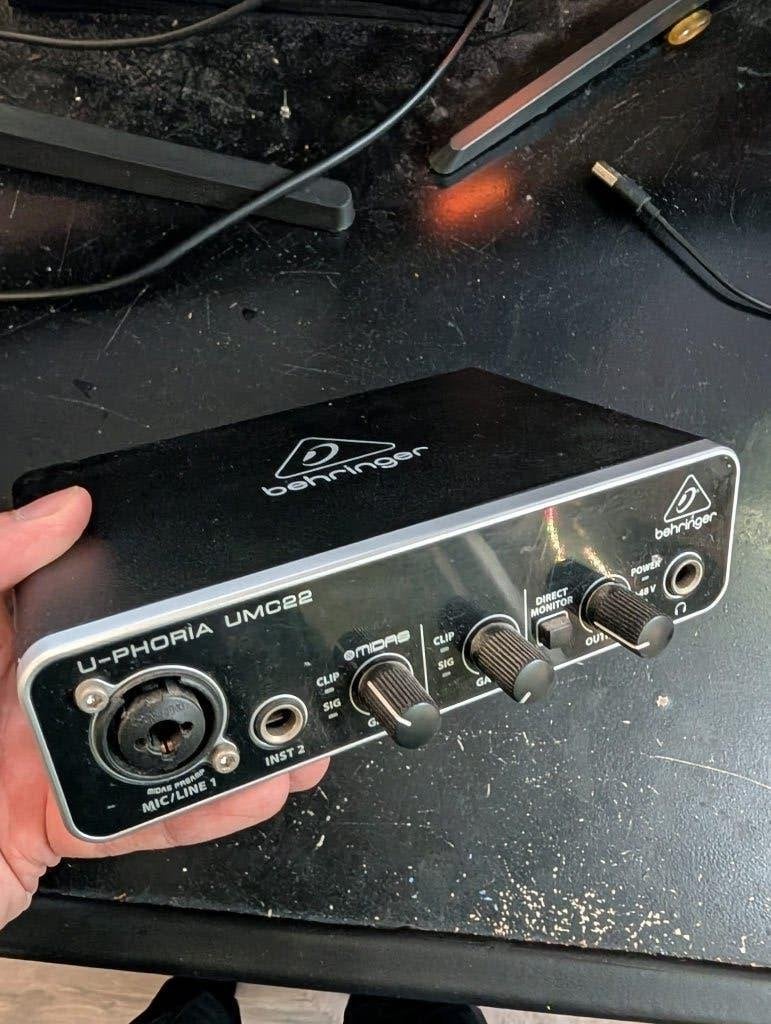 Behringer U-Phoria UMC22 USB audio interface - werkend, Ophalen, Gebruikt, Minder dan 5 kanalen
