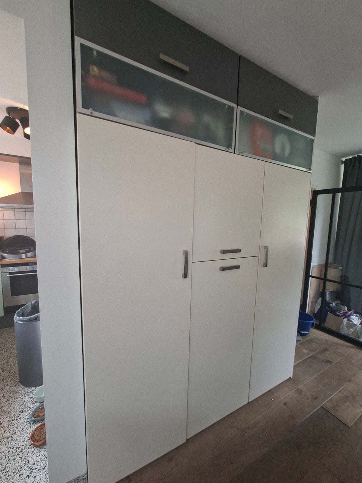 Grote ikea kast met veel mogelijkheden, Ophalen, Gebruikt, Met klep(pen), 200 cm of meer