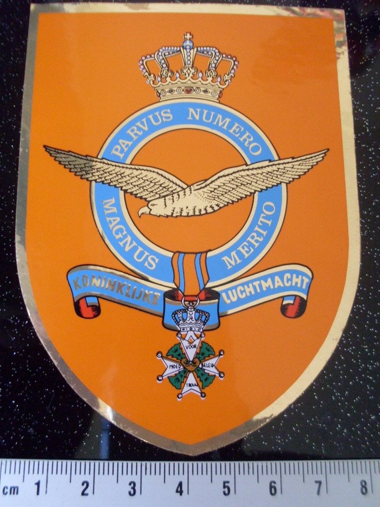 folie sticker koninklijke luchtmacht KLu logo embleem, Verzenden, Zo goed als nieuw, Bedrijf of Vereniging