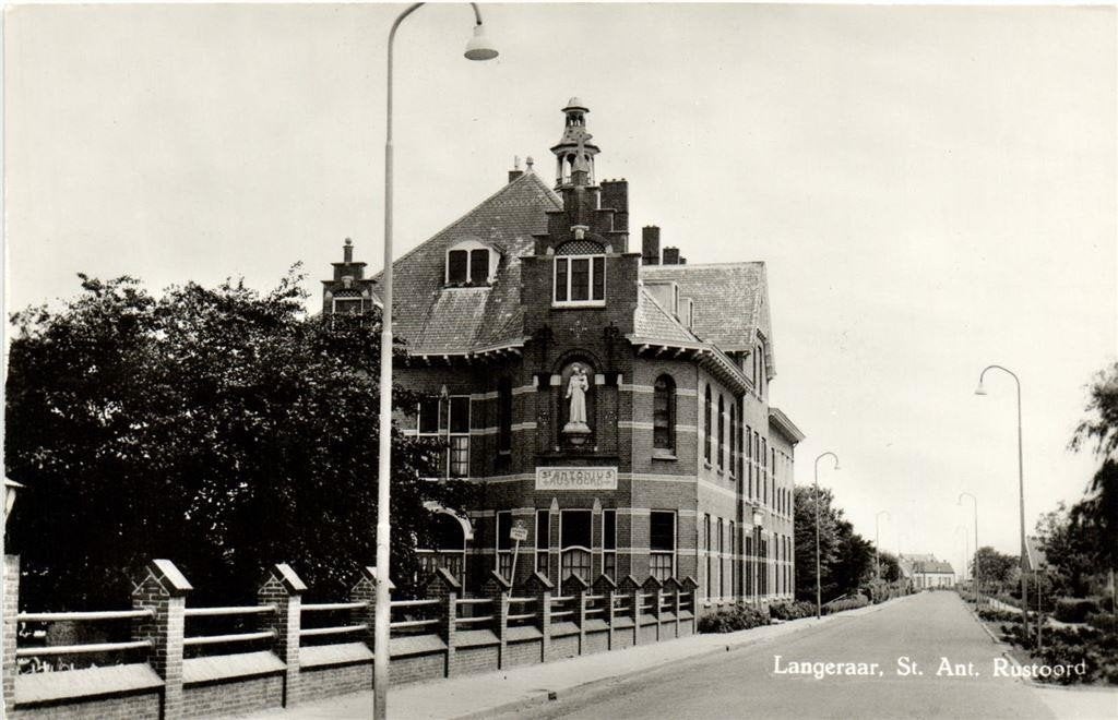 Langeraar, St. Ant. Rustoord - ongelopen, Ophalen of Verzenden, 1940 tot 1960, Ongelopen, Zuid-Holland