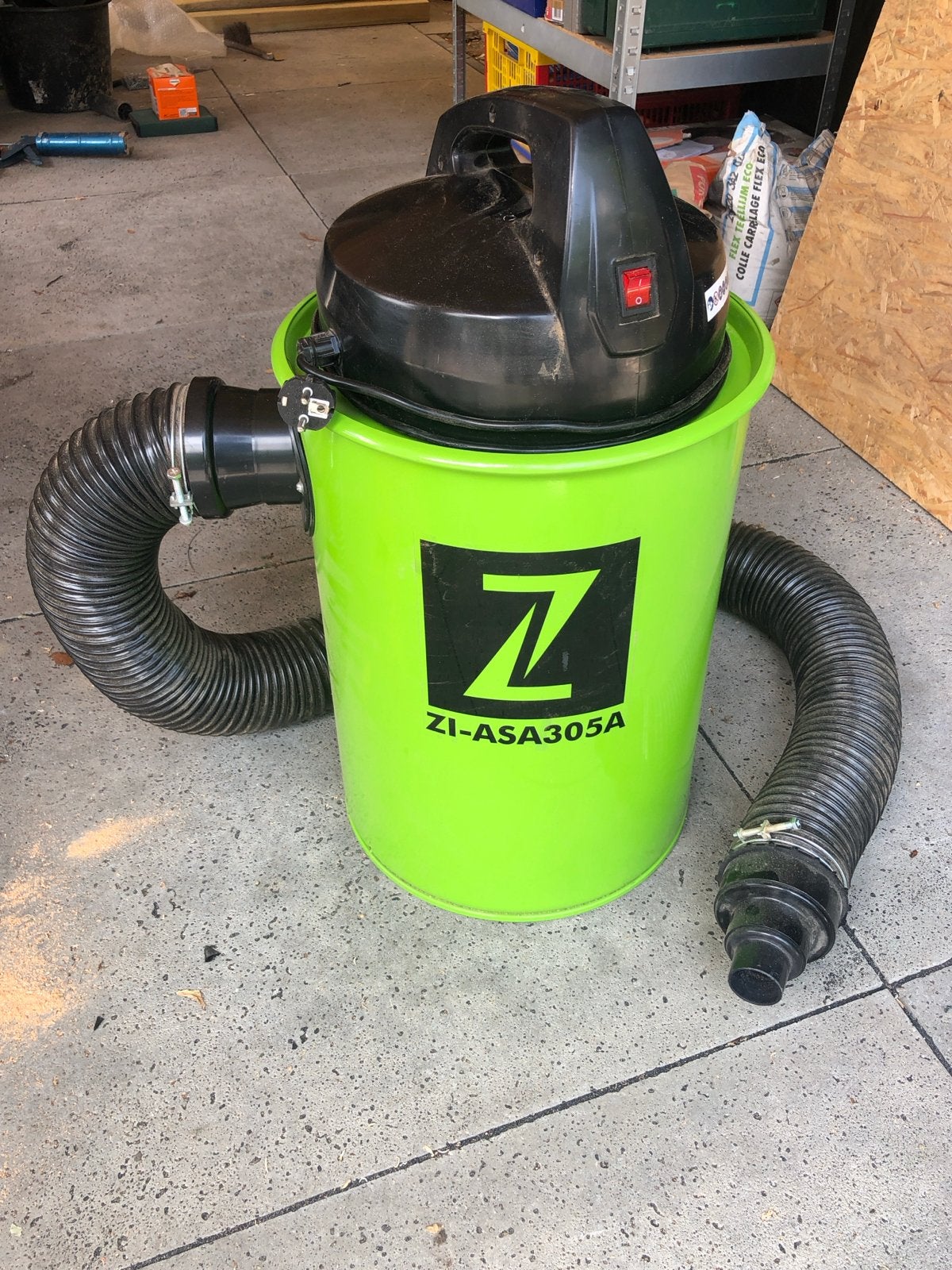 Zipper ZI-ASA305A Industriële Stofzuiger 1100W 50L, Ophalen, Gebruikt, Industriële stofzuiger, Minder dan 1200 watt